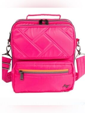 Lug Wrangler Crossbody Bag Rosette Pink Convertible  Pockets TikTok Travel